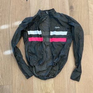 Rapha Brevet flyweight wind jacket. Cycling, size Small, dark green